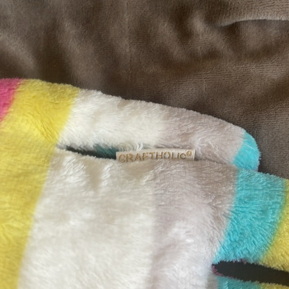 Craftholic soft plush 13 inch rainbow pattern soft plush toy plushie - Picture 4 of 4